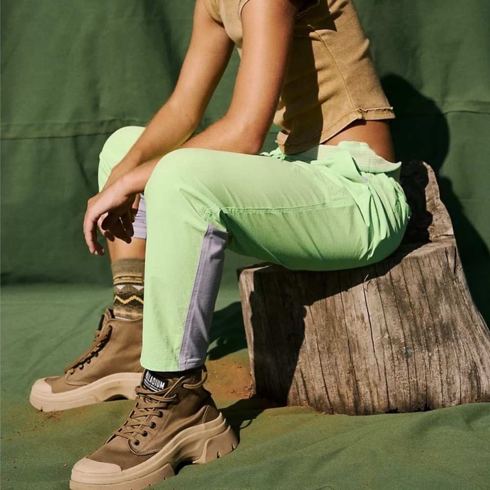 Free People Cascade Jogger Limeade - Picture 2 of 5